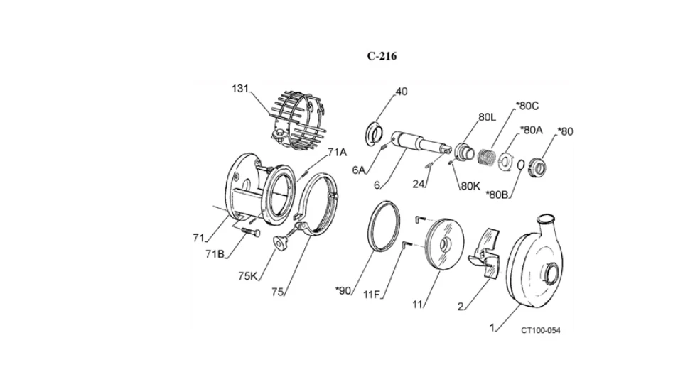 SPX Waukesha Cherry Burrell Centrifugal Pump C216 Replacement Casing - Image 2 of 3