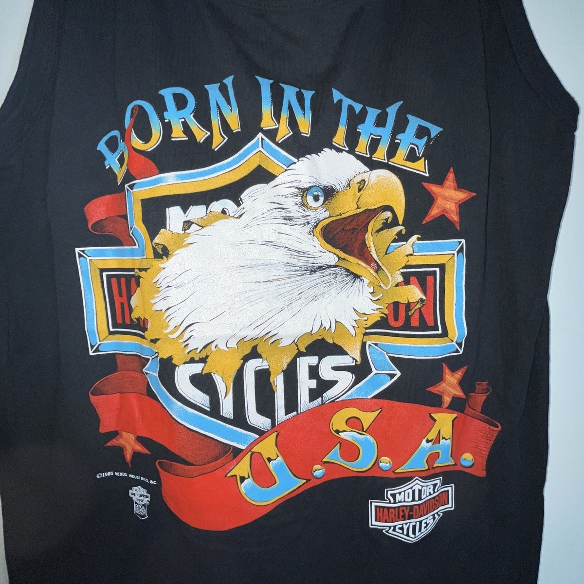 トップス 00s Harley-Davidson sleeveless 00'S Harley-Davidson Tank Top Made in USA Women's Size L
