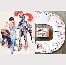 Playing Cards(Poker Deck 54Cards)CHERI HEROUARD Vintage Parisien Art Deco 036