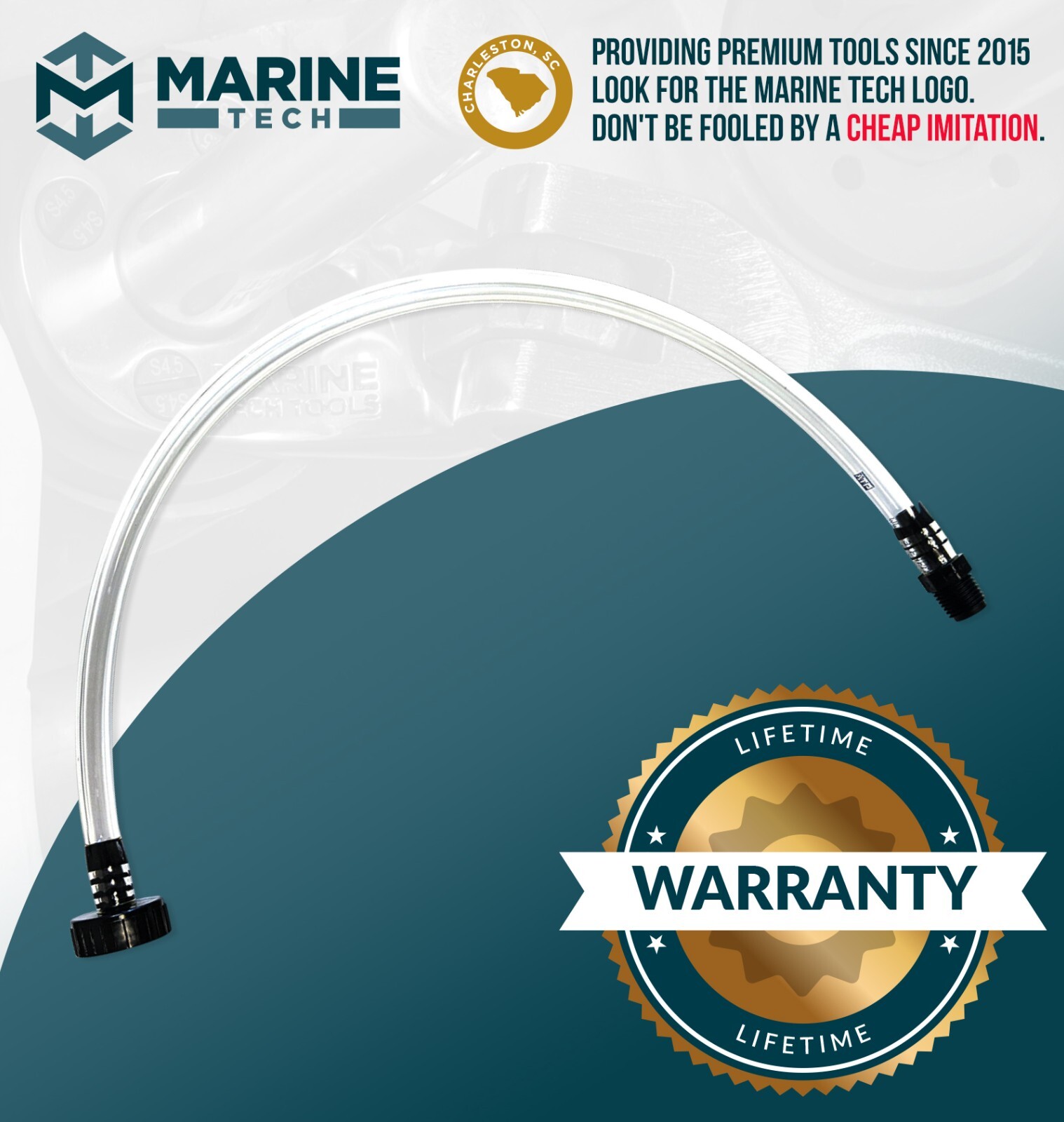 Marine Tech Fill Tube, Inboard/Outboard Seastar Hydraulic Steering