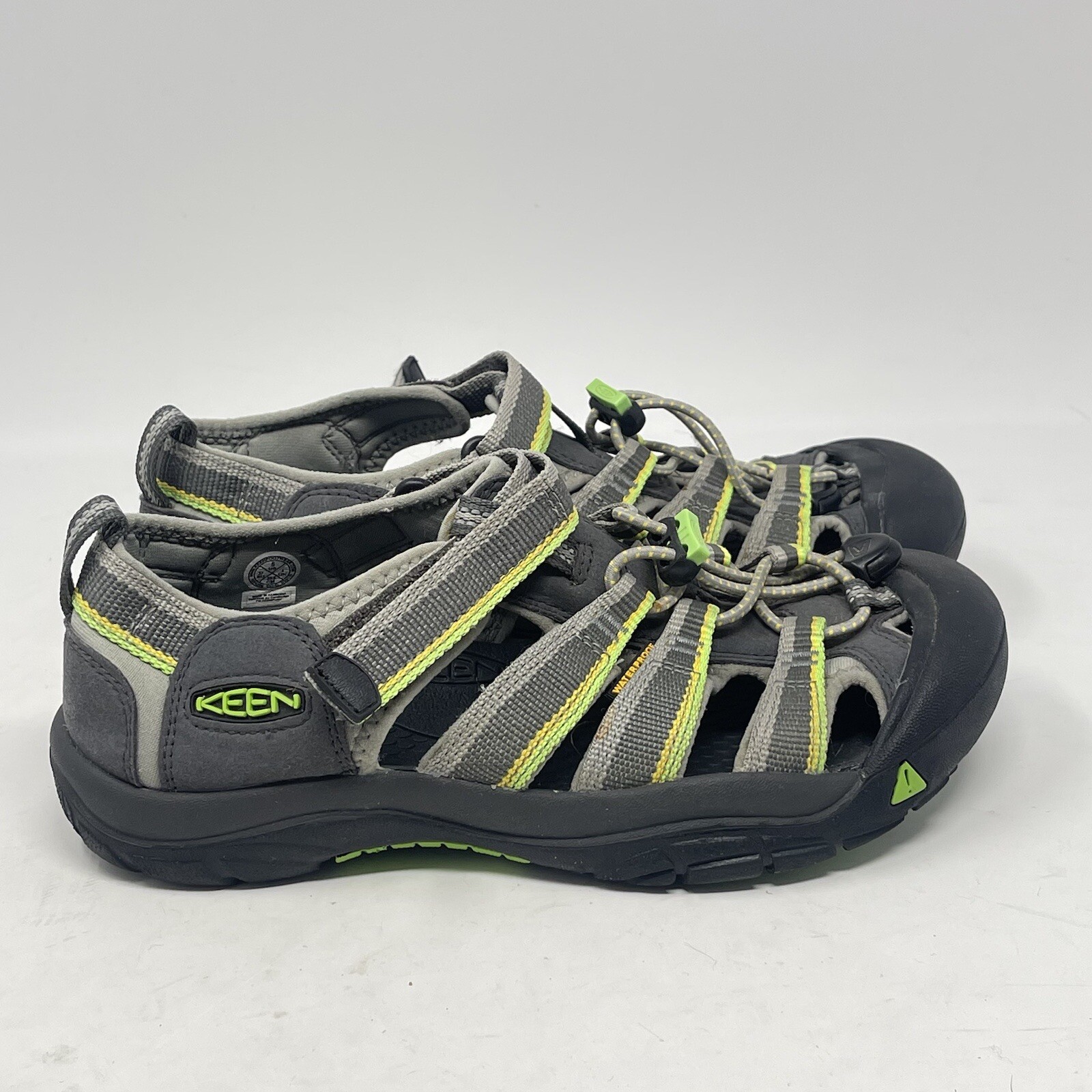 Sandali Keen Newport H2 grandi bambini ragazzo taglia 5 grigio verde escursionismo campeggio impermeabili