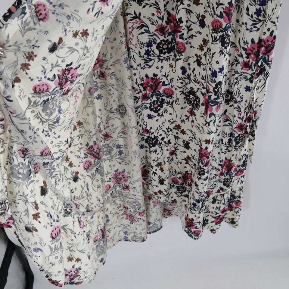 B.O.G Collective Wrap Dress Womens M Ivory Romantic Boho Garden Party Feminine - Image 3 of 4