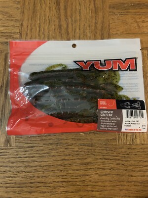 YUM Fishing Bait Christie Critter Wtrmln Red Fleck