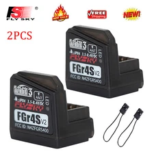 2PCS Flysky FGR4S V2 Receiver Compatible w/FS-Noble FS-NB4 PL18 Transmitter E2H9
