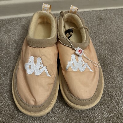 Kappa Authentic Mule 3 Size 7 Yellow White (More Peachy Yellowish Orangish)