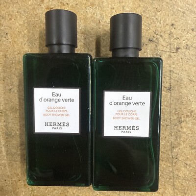 Hermes Eau d'Orange Verte Body Shower Gel Sample 2 PACK OF 40 ml 2.7 Floz