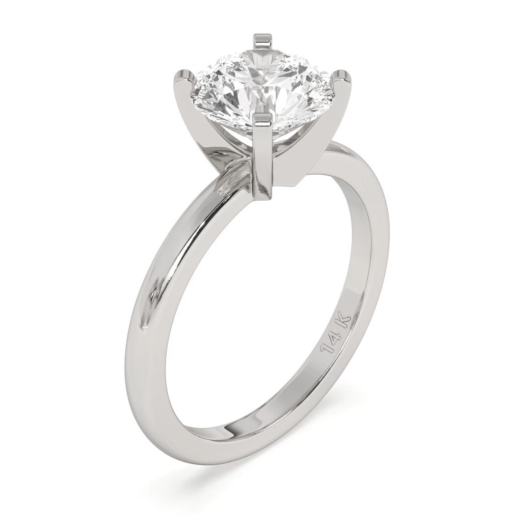 1.50ct vs g round cut solitaire igi certified diamond engagement ring lab grown image-4
