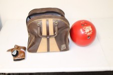 Vintage NCAA Oklahoma Sooners Bowling Ball 15 Lbs With Carrying Bag