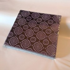 scrapbook memory photo album book - velvet hardcover - black paper pages - 12 in