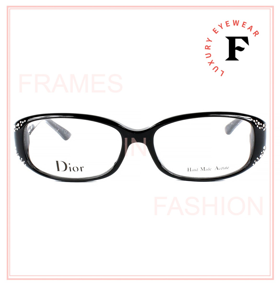 CHRISTIAN DIOR MINUIT Flower Crystal CD7064J Black 53mm CHRISTIAN DIOR MINUIT Flower Crystal CD7064J Black 53mm