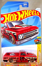 2024 Hot Wheels #83 HW Art Cars 2/10 '67 CHEVY C10 Red w/Tan Wheels Black 5Spoke