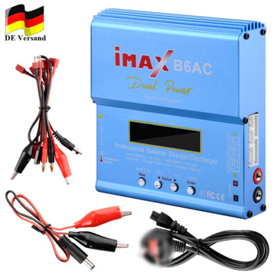 80-Watt IMax B6 AC Netzteil Ladegerät Batterie Balance Charger LiPo Dual Power