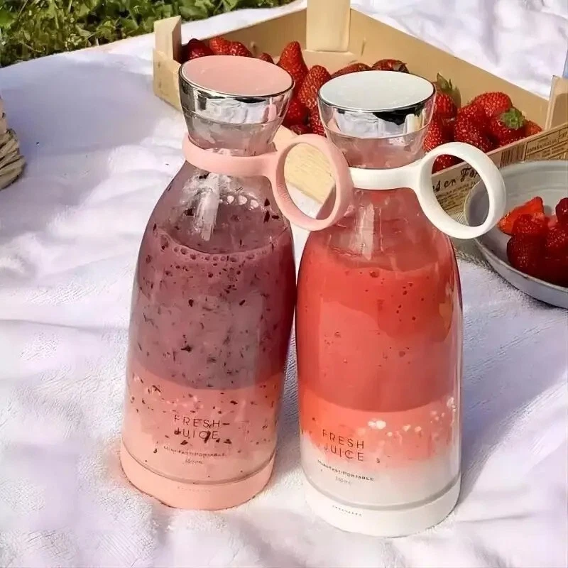 Portable Rechargeable Juicer Blender - 350ml USB Mini Fruit Extractors