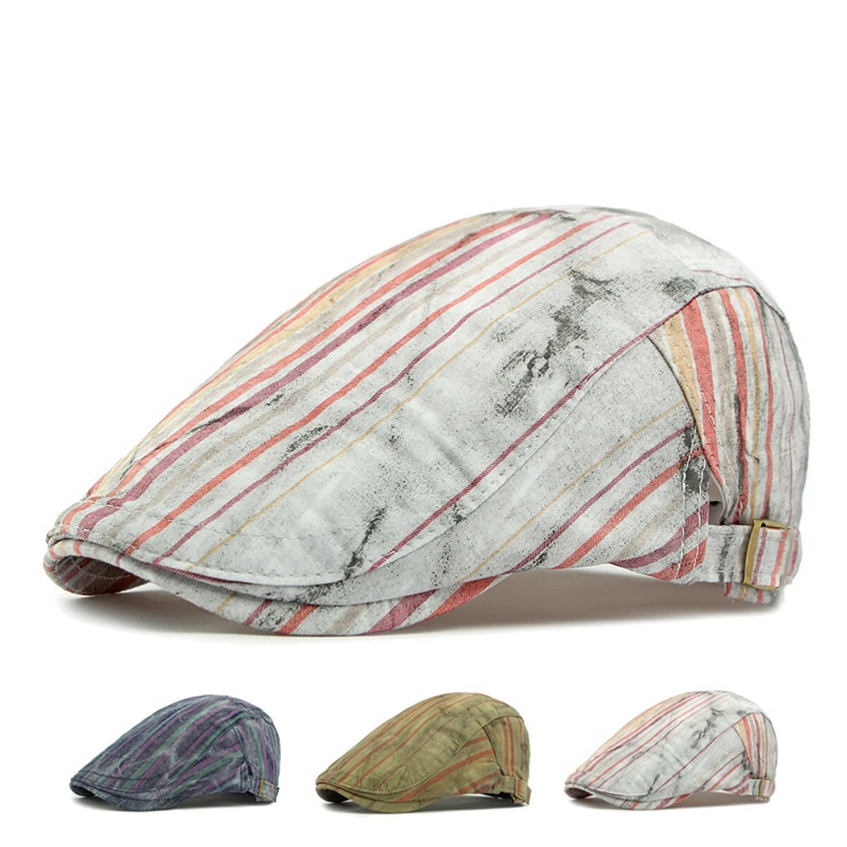 Cotton Gatsby Cap Womens Mens Ivy Hat Golf Driving Summer Flat Cabbie Newsboy