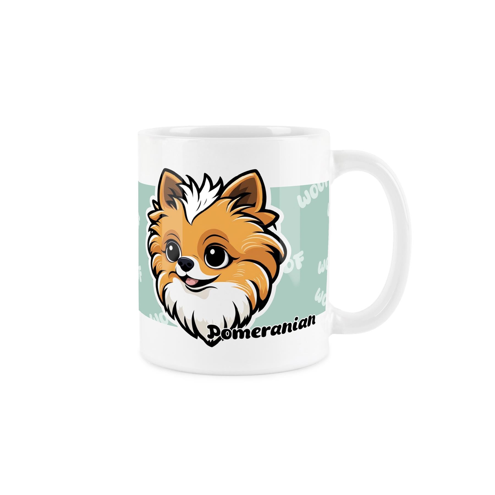 Pomeranian Mug - Cartoon Dogs Ceramic Tea/Coffee Gift Cup