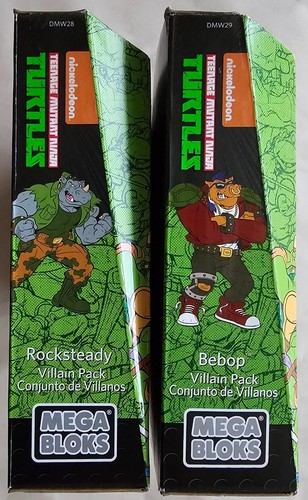 Mega Bloks TMNT Collectors Series Rocksteady & Bebop Pack, Brand New, Sealed - Picture 4 of 6