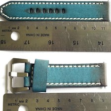 Vintage Italy Echt Leder Uhrband 18,20,22,24,mm Uhrenarmband Leather Watch Strap