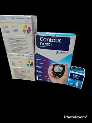 contour next Blutzucker Messgerät Neu plus Nadeln und 50 Sensoren alles neu