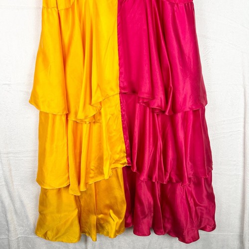 Anthro Pinnacle By Shruti Sancheti Mockneck Colorblock Ruffle Dress Size XL NEW - Picture 9 of 15