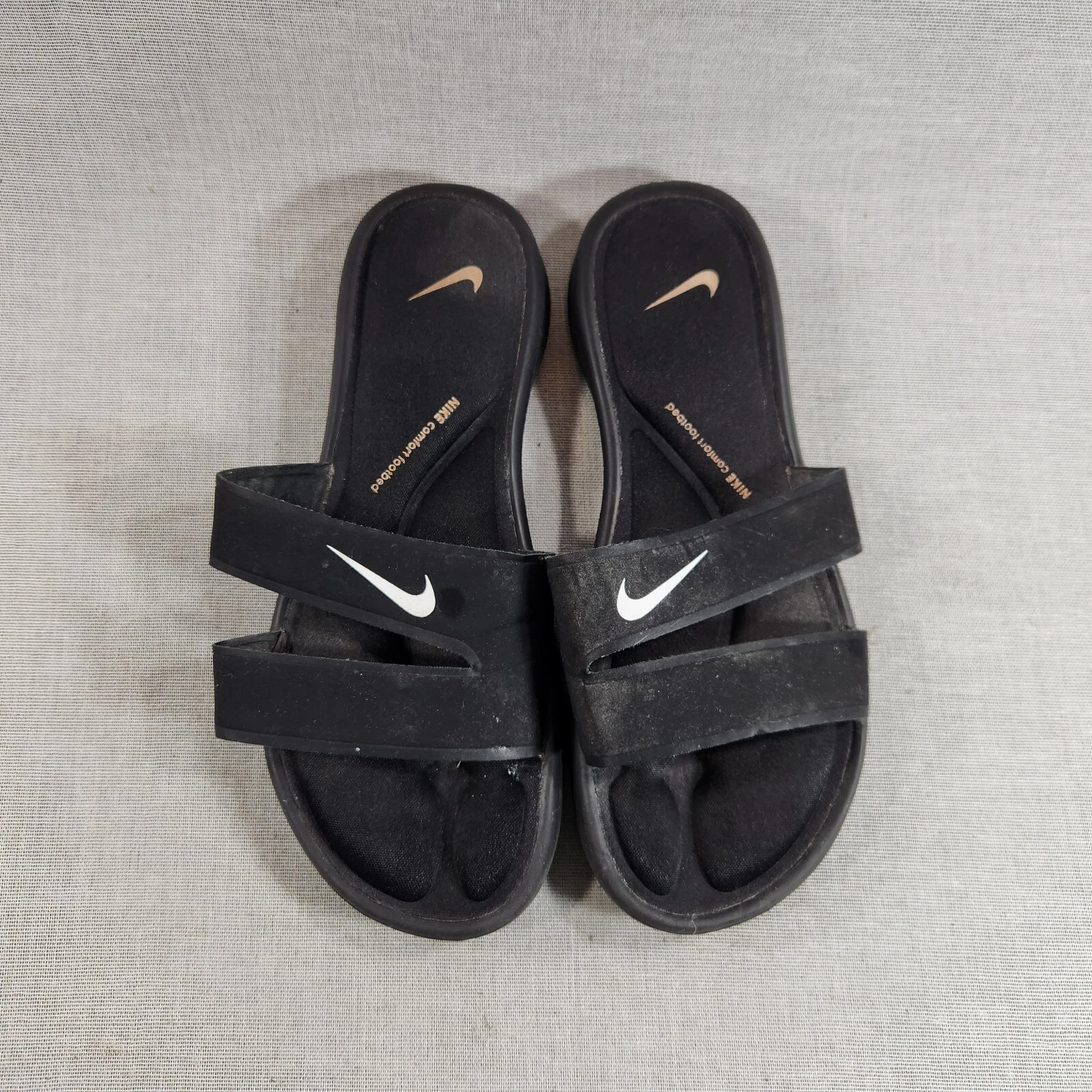 Sandali slip on Nike ultra comodi plantare donna taglia 9 neri 882695 002