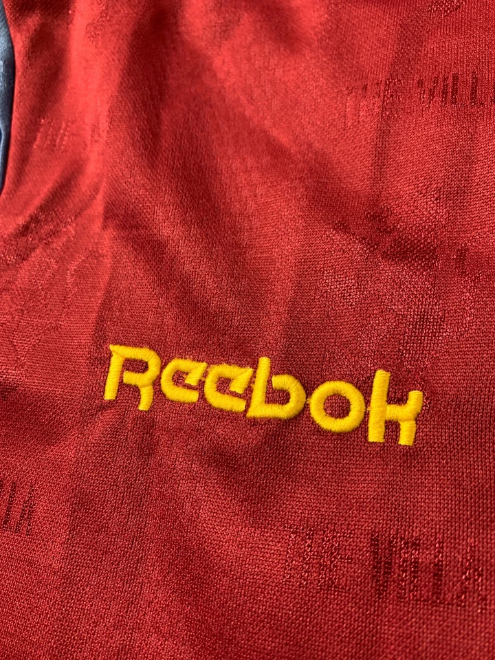 ASTON VILLA ENGLAND 1995/1997 FOOTBALL SHIRT JERSEY HOME REEBOK ORIGINAL SIZE S - Image 3 of 4