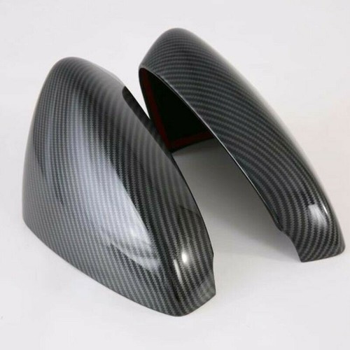 Door Rear View side Mirror Cover Trim For Mazda 3 Axela 2019-2021 Carbon Fiber - Picture 6 of 6