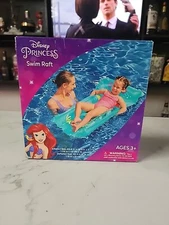 Disney Princess  41" x 19"  Pool Swim Raft - 2 Air Chambers - Ages 3+ Brand New