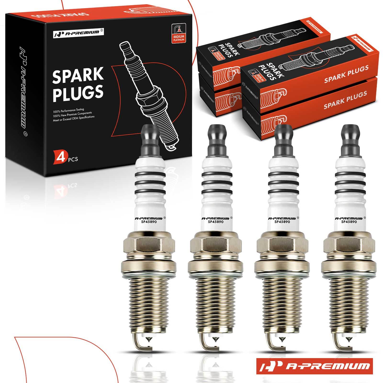 A-Premium 4x Iridium  Platinum Spark Plugs for Toyota RAV4 Camry Highlander