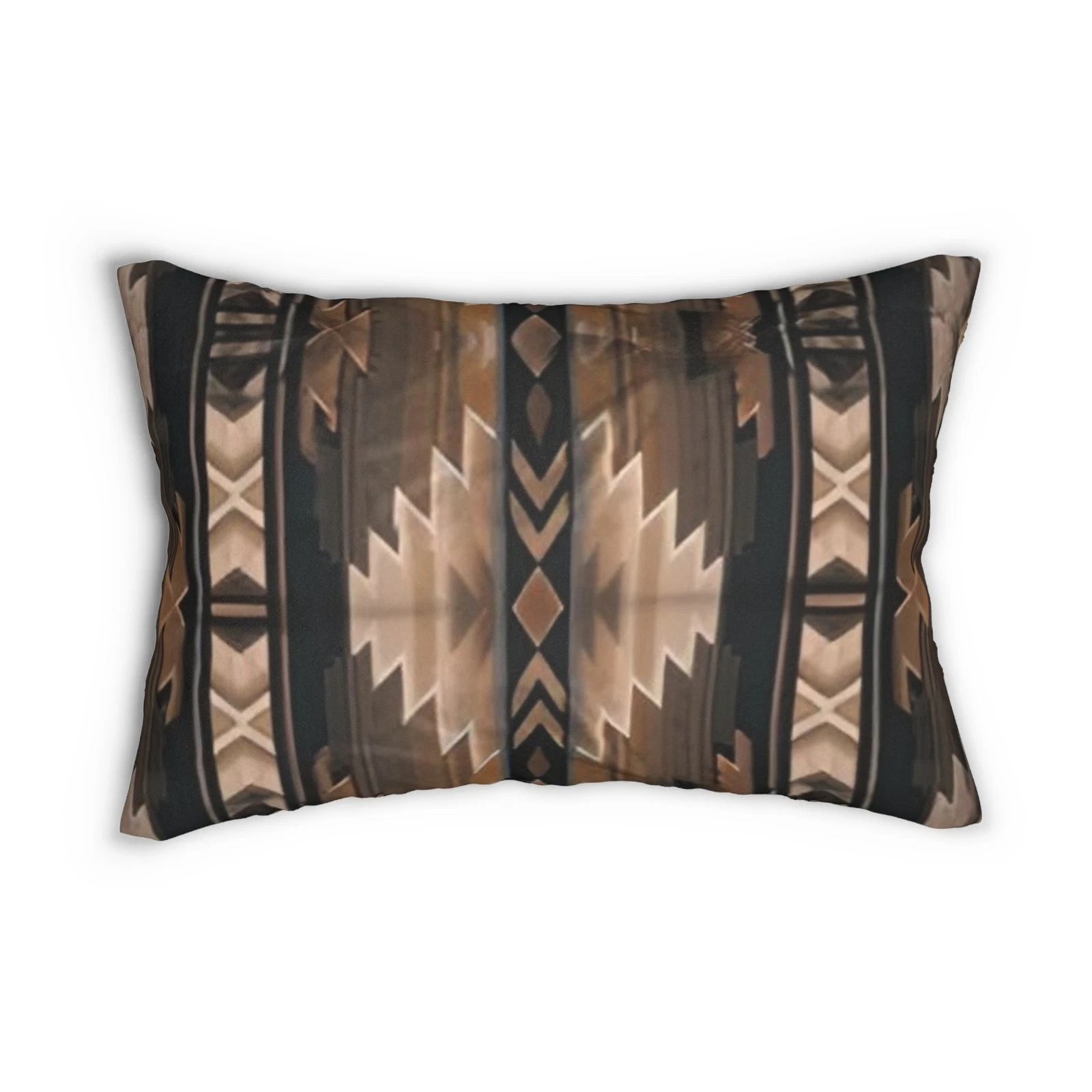 Boho Chic Lumbar Pillow, Decorative Throw Pillow, Bohemian Home Decor, Accent