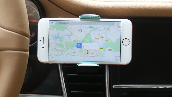 Universal Cell Phone Car Air Vent AC Mount Holder Adjustable Cradle 360 Rotating - Image 2 of 4