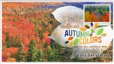 24-251, 2024, Autumn Colors, First Day Cover, Digital Color Postmark, Americover