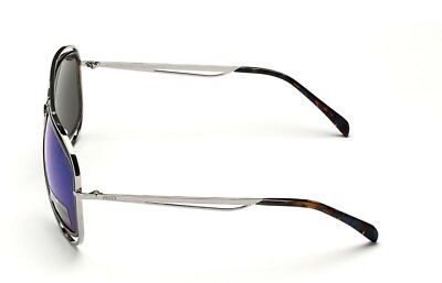 Emilio Pucci EP3 89X Blue Mirrored Silver Aviator Sunglasses  display picture 3