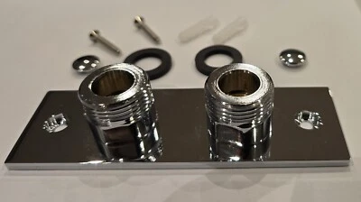TEAMS Easy Fixing Plate Bracket for Douche Shattaf Thermostatic Shower Valve Bar Chrom