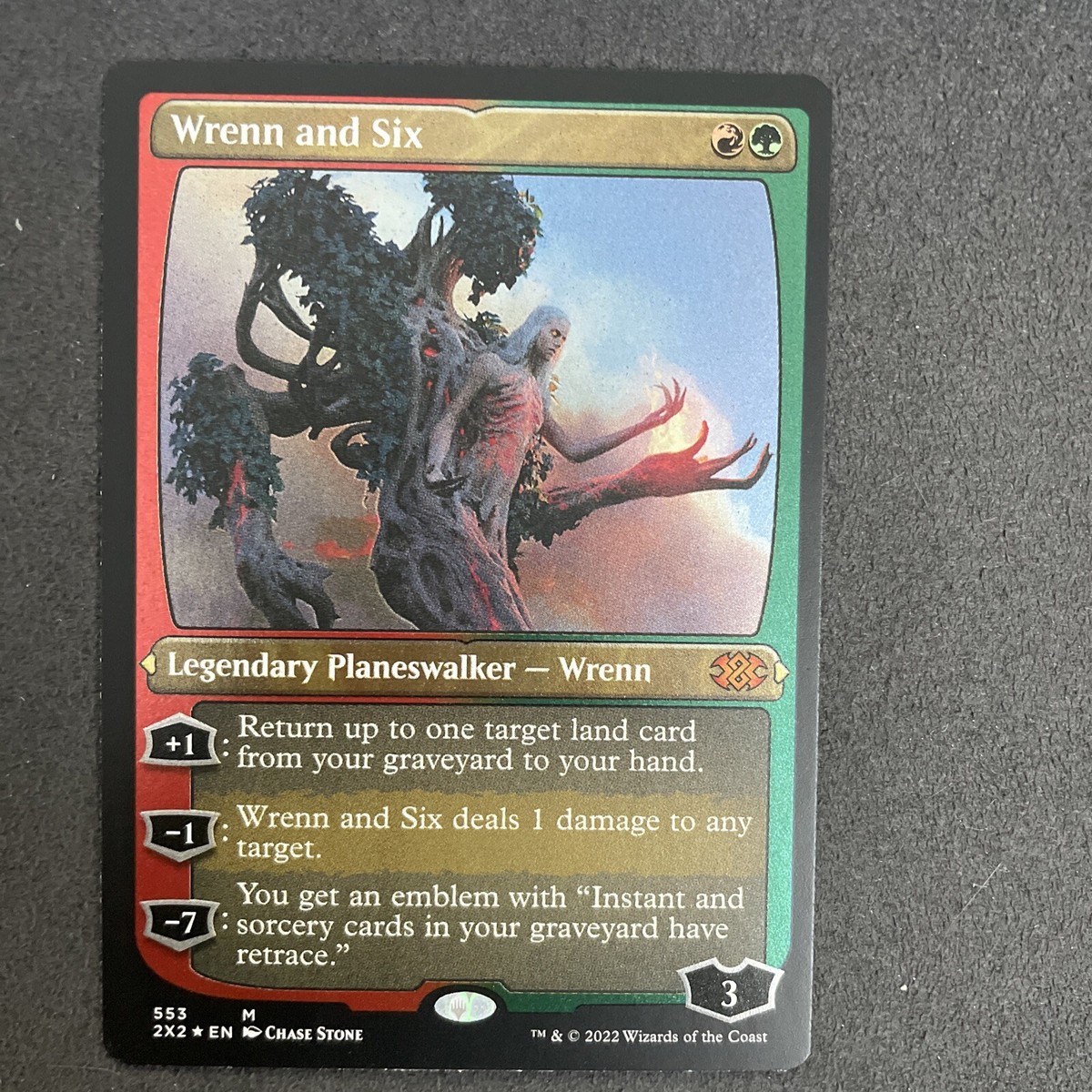 1x Wrenn and Six NM - #553 Foil Etched 2x2 Double Masters 2022 MTG