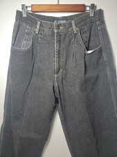 Vintage 80s 90s Liz Wear Mom Jeans Pleated 14 / 29 Waist Black Denim Relaxed