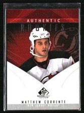 Matthew Corrente 2009 SP Game Used Edition Authentic Rookies /699 #155