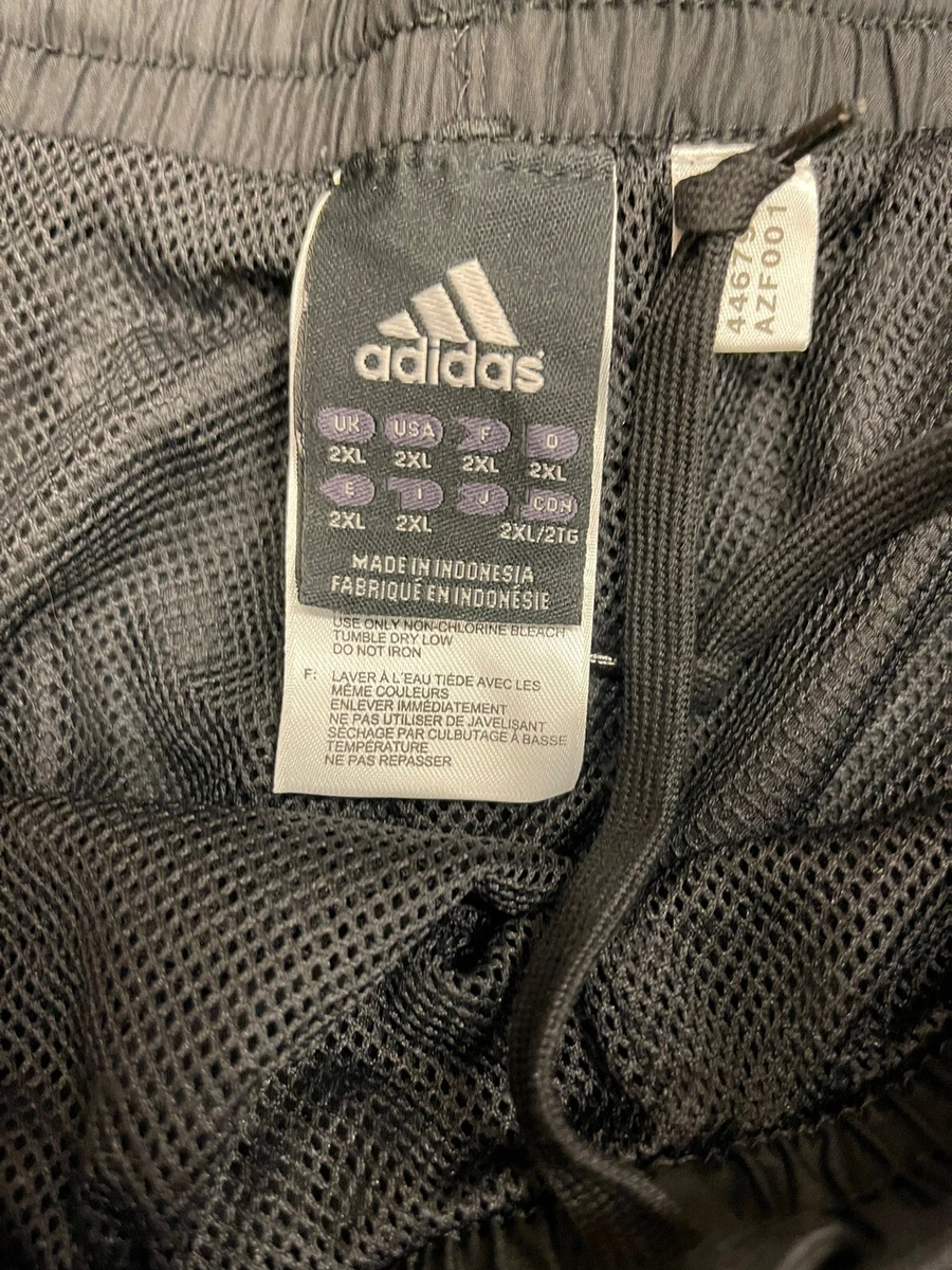 ADIDAS 90s VTG Windbreaker XXL SWISHY Track Pants Lined Baggy 3