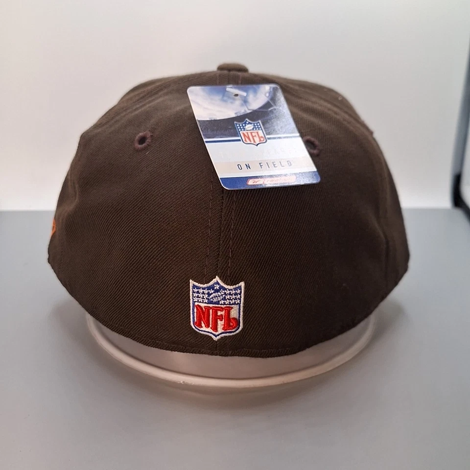 Cleveland Browns NFL Reebok Gorra Ajustada 7 1/8 Marrón Gorra Lana Y2K Foto 4 de 4