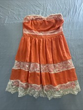 GB Peach Strapless Cocktail Party Dress Size 11