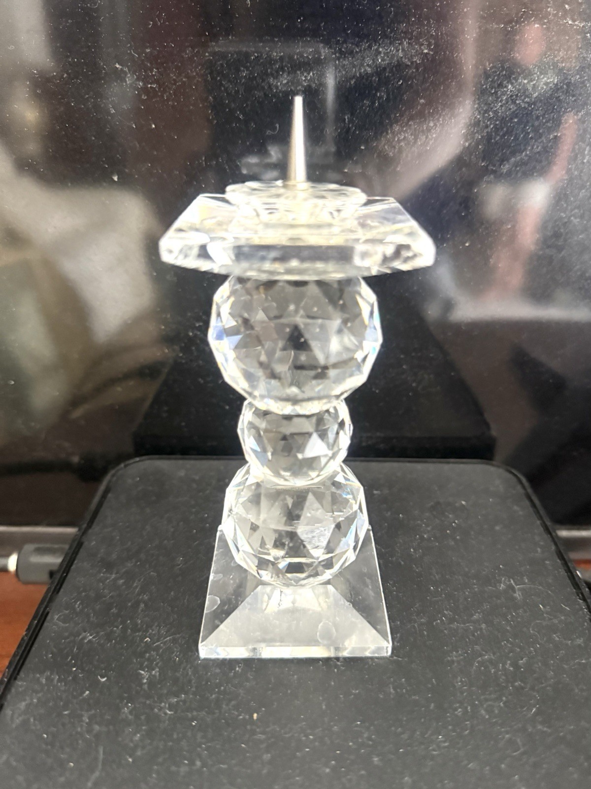 Swarovski 3 Ball Candle Holder 4 1/2