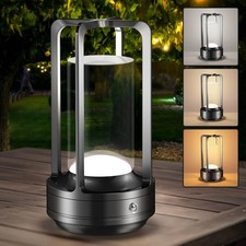 Portable Table Lamp for Outdoor Indoor: Cordless Rechargeable Desk Lamp with ...