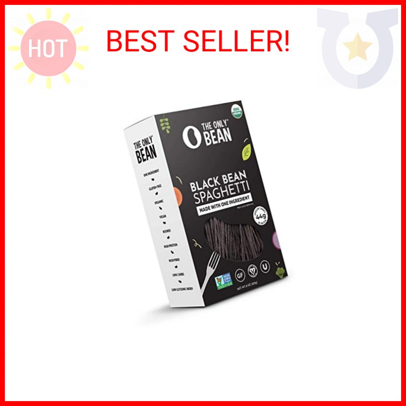The Only Bean - Organic Black Bean Spaghetti Pasta - High Protein, Keto Friendly