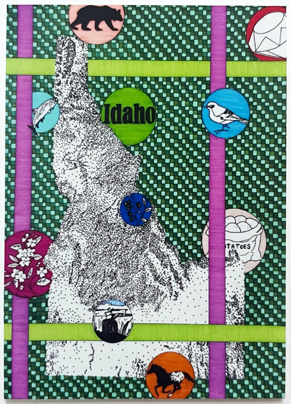 ACEO Idaho ~Tiny Art Print~ Artisticle by Aimee Alexander 