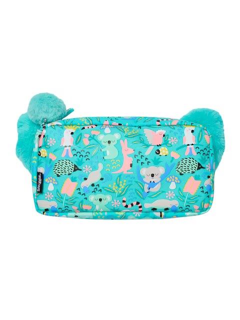 Smiggle Hi There Pocket Character Pencil Case - Blue Koala 2 Compartments  BNWT