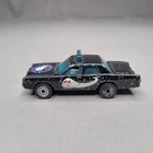 Vintage 1978 Matchbox Mercury Police Car Halley's Comet Welcome Back Black Macau