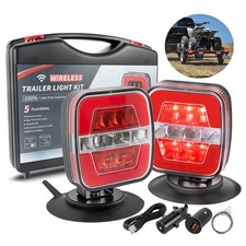 Upgraded Wireless Trailer Lights Magnetic Bluetooth Remote Control Trailer Tail