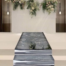 65 3ft Aisle Runner Mirror Rug,Double Sided Carpet Wedding Decoration Mirror Rug