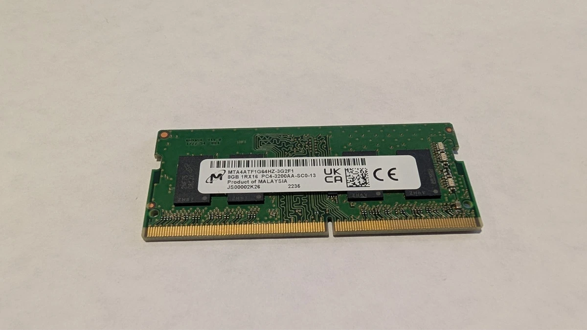 PC4-25600 (DDR4-3200) Bus Speed 8 GB Capacity per Module DDR4