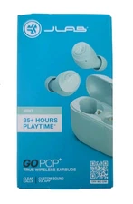 New JLab GoPop+ True Wireless Earbuds Mint EBGAIRPOPRMNT124