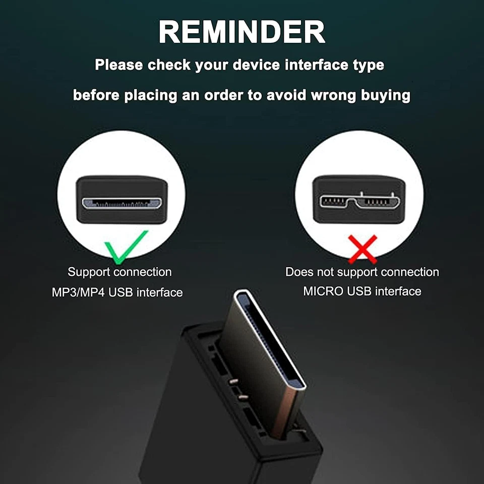 2Шт USB данных зарядное устройство кабель шнур для Sony Walkman MP3-плеер WMC-NW20MU MP3 MP4 - Изображение 3 из 4